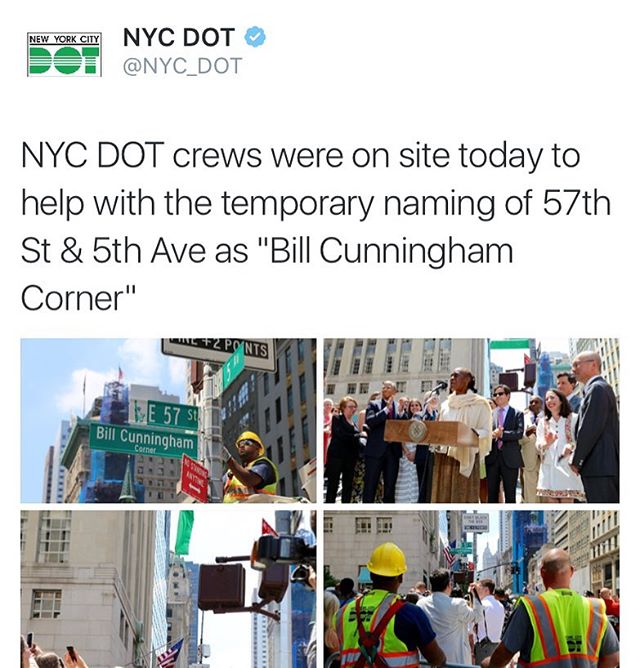 The naming of the corner is only temporary?!? @nyc_dot @nycmayorsoffice