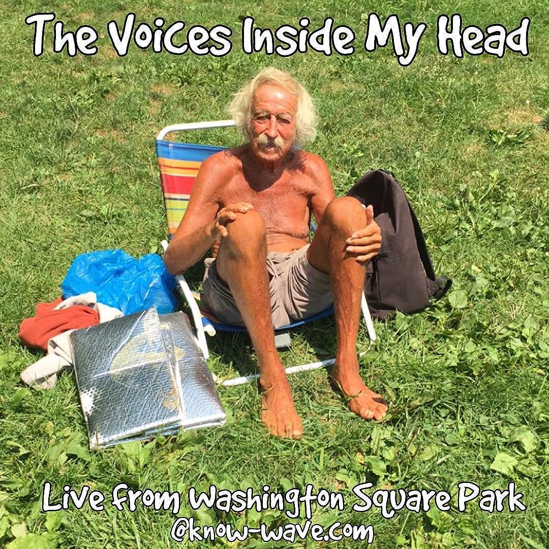 The Voices Inside My Head is back and live from washington sq park. Here til 230 come say hello