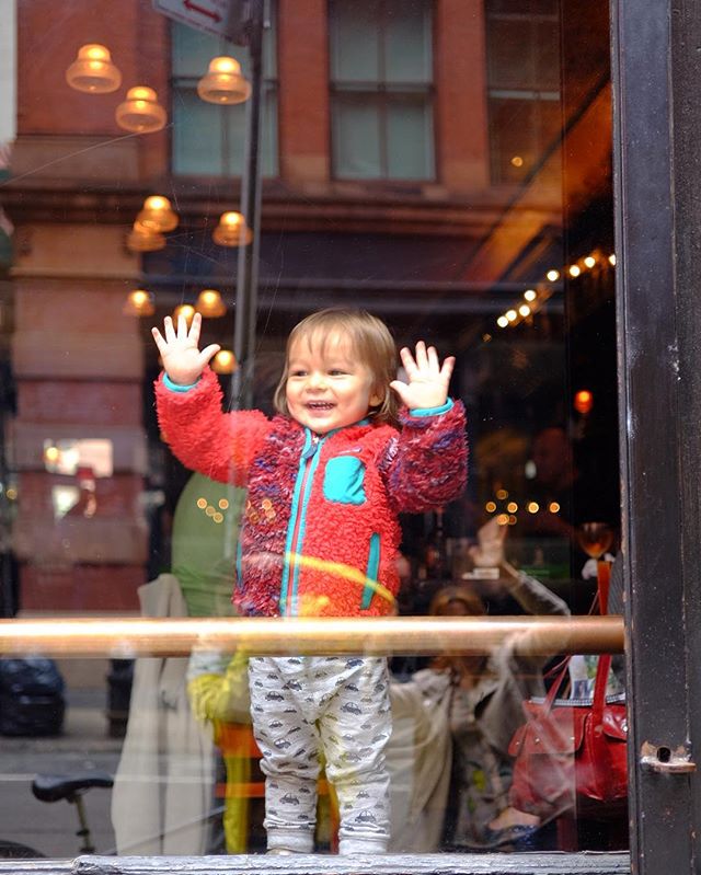 I photographed people in SoHo wearing patagonia to celebrate the companies 20 years on Wooster St. Not sure this one made it in the lil book zine ting but I thought she was darling.