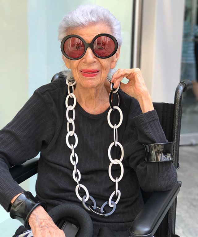 Iris was waiting outside the apple store for her genius appointment. "These things are too smart, I don't need it to do all these things" "Young people just push buttons these days" She turns 94 in August. is that what she said @mosesar? did i miss anything?